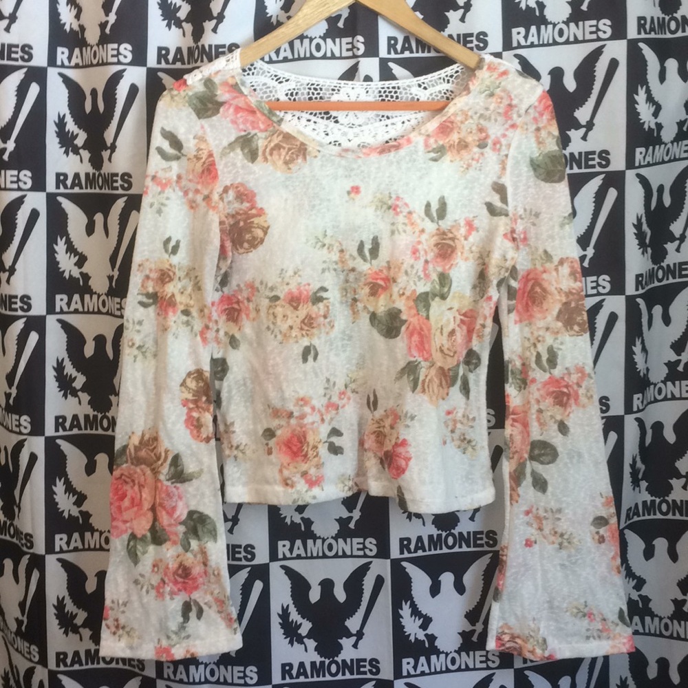 Long Sleeve Floral Top